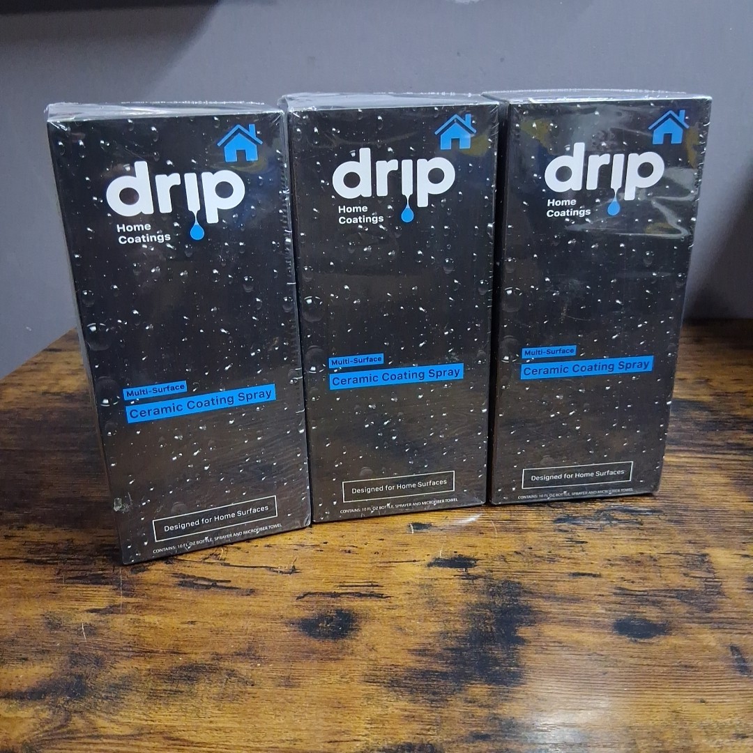 3pk Drip Multi Surface Ceramic Coating Spray For Home Surfaces 10oz
