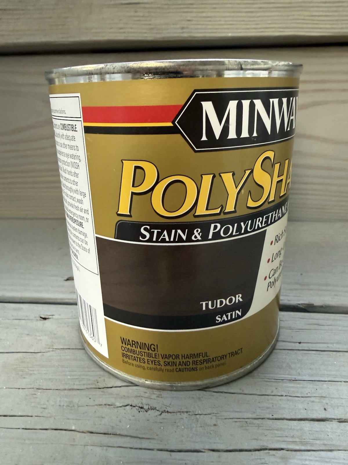 Minwax PolyShades Stain & Polyurethane Tudor Satin 1 Quart