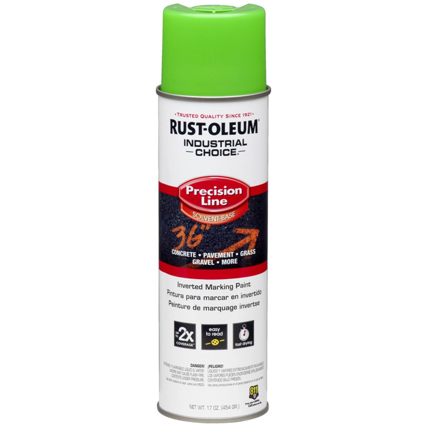 Rust-Oleum 203023 Industrial Fluorescent Green Inverted Marking Paint (pk 12)