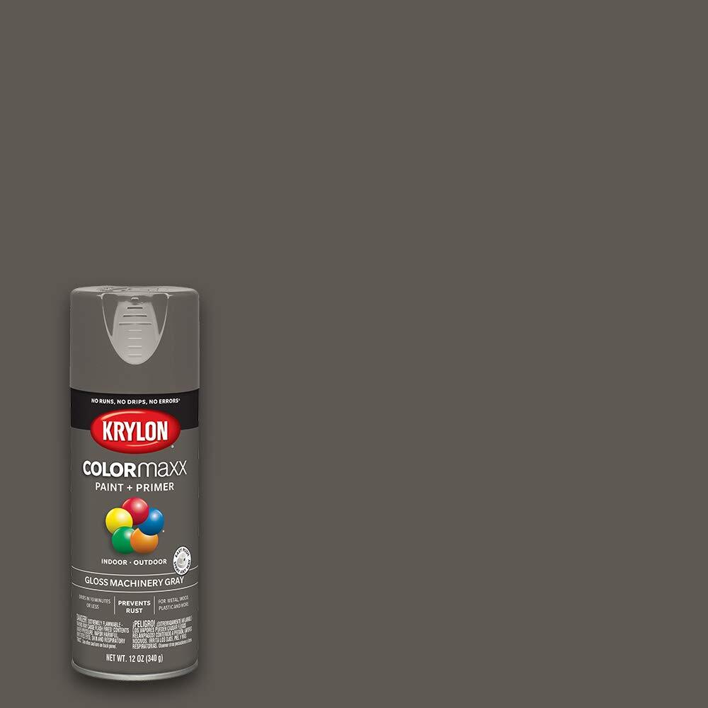 Krylon COLORmaxx 12oz Machinery Gray Spray Paint Fast Dry Rust Protection