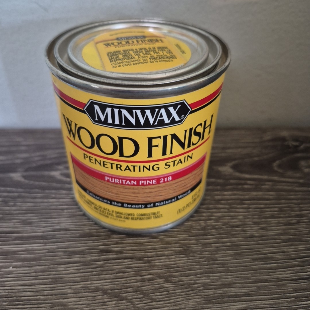 MINWAX 218 Puritan Pine Oil Based Wood Stain 1/2 Pt Small Can 8 Oz. Discontinued