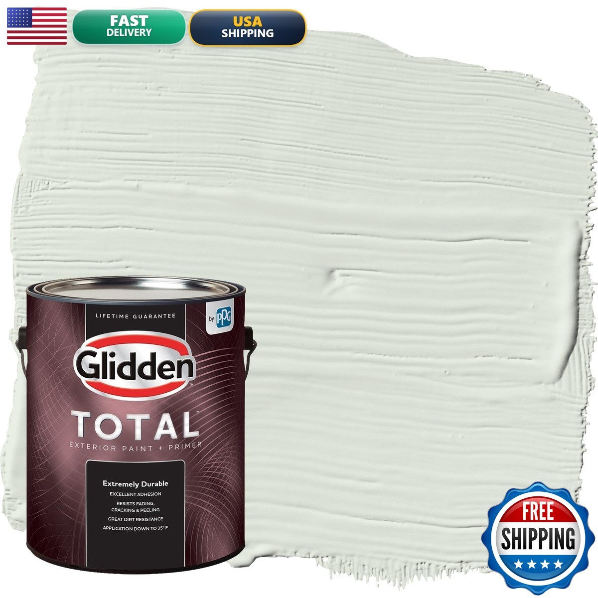 Glidden Total Exterior All-In-One Salty Breeze/Green Flat 1 Gallon