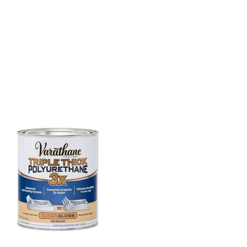 Varathane 284470 Clear Indoor 50 sq.ft. 275 g/L Thick Polyurethane 1qt. (2-PACK)