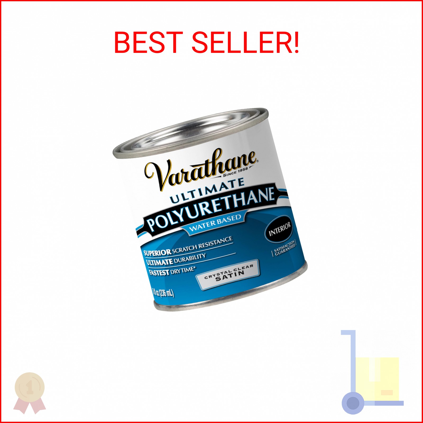 Varathane Water-Based Crystal-Clear Ultimate Polyurethane | Interior Wood Protec