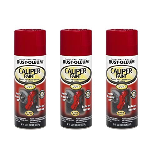 251591A3 Automotive Caliper Spray Paint, 12 Fl Oz (Pack of 3), Red, 36 Ounce