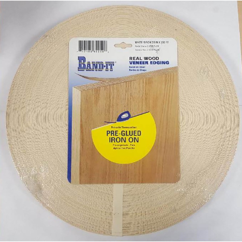 Band-It 80250 White Birch Real Wood Veneer Edging 250 L ft. x 7/8 W in.