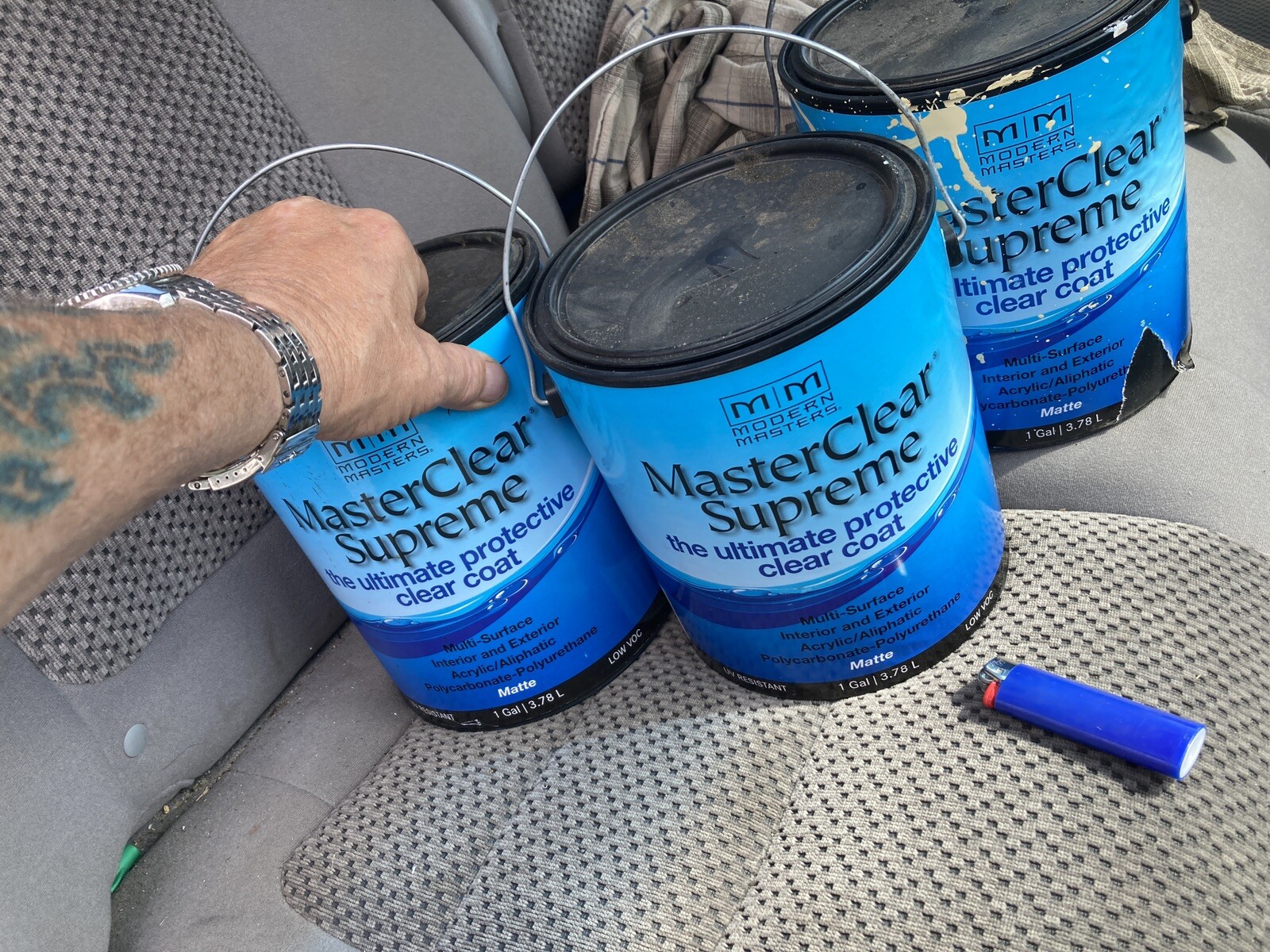 Modern Masters MasterClear Supreme Satin Clear Water-Based Protective Coat Gallo