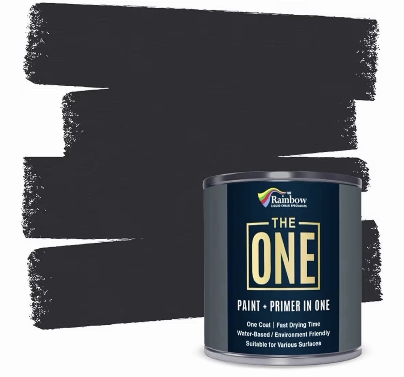 The ONE All-In-One Paint Primer Charcoal Satin, 8.5 Fl Oz/250ml | 1 Coat Form…