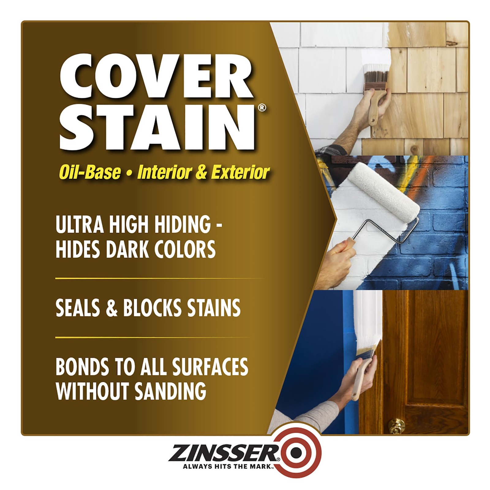 Zinsser Cover-Stain Stain-Blocking Primer, Quart 3504