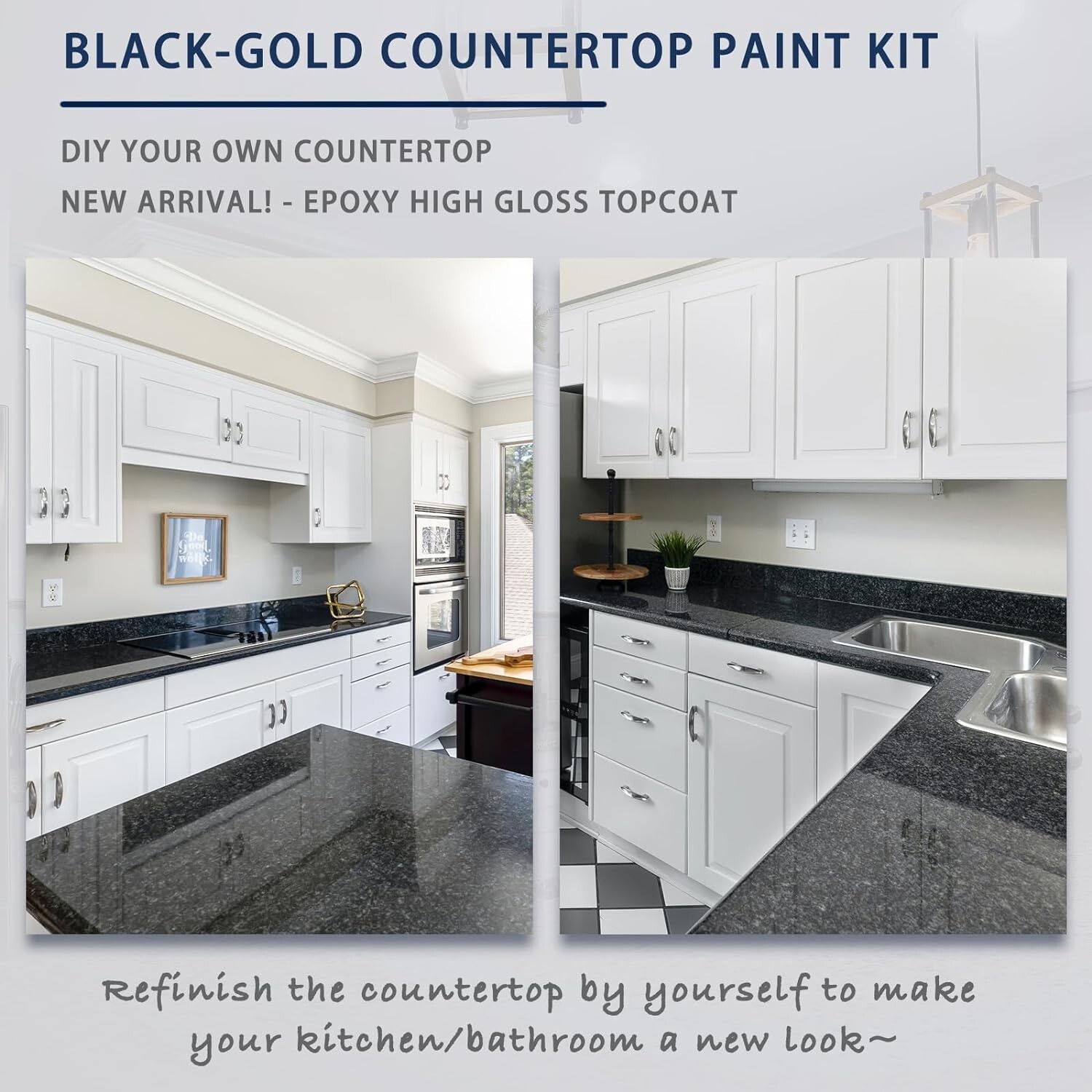 Epoxy Countertop Paint Kit – Granite Counter Top Refinishing Paint Kit for Ki…