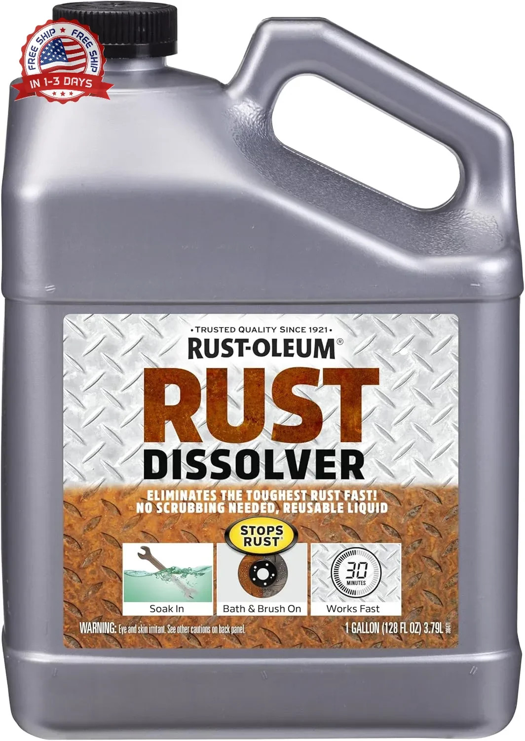 Rust-Oleum Rust Dissolver Soak & Bath | Heavy-Duty Corrosion Remover for Metal T