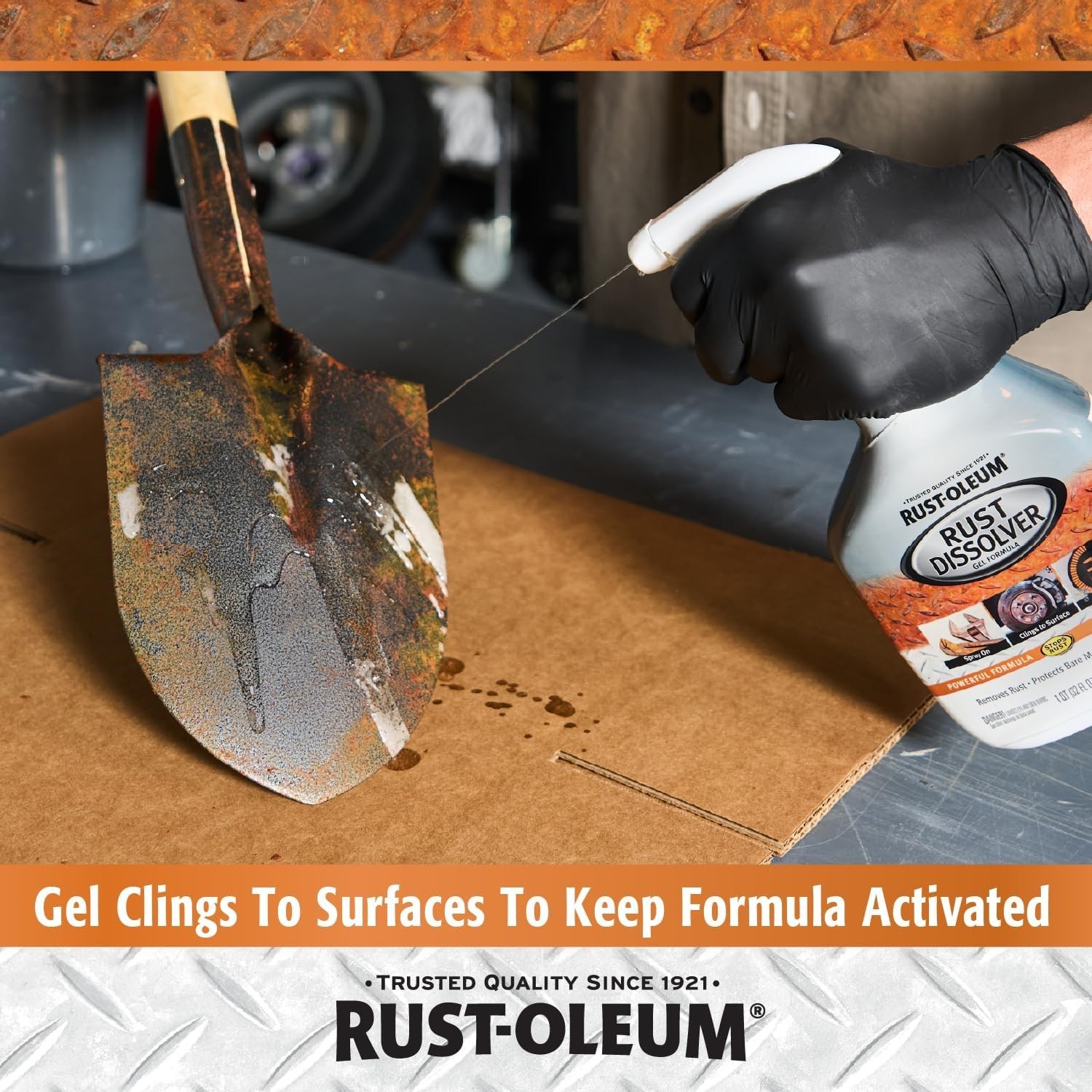 Rust Dissolver Trigger Spray Gel | Heavy-Duty Corrosion Remover for Metal Tools
