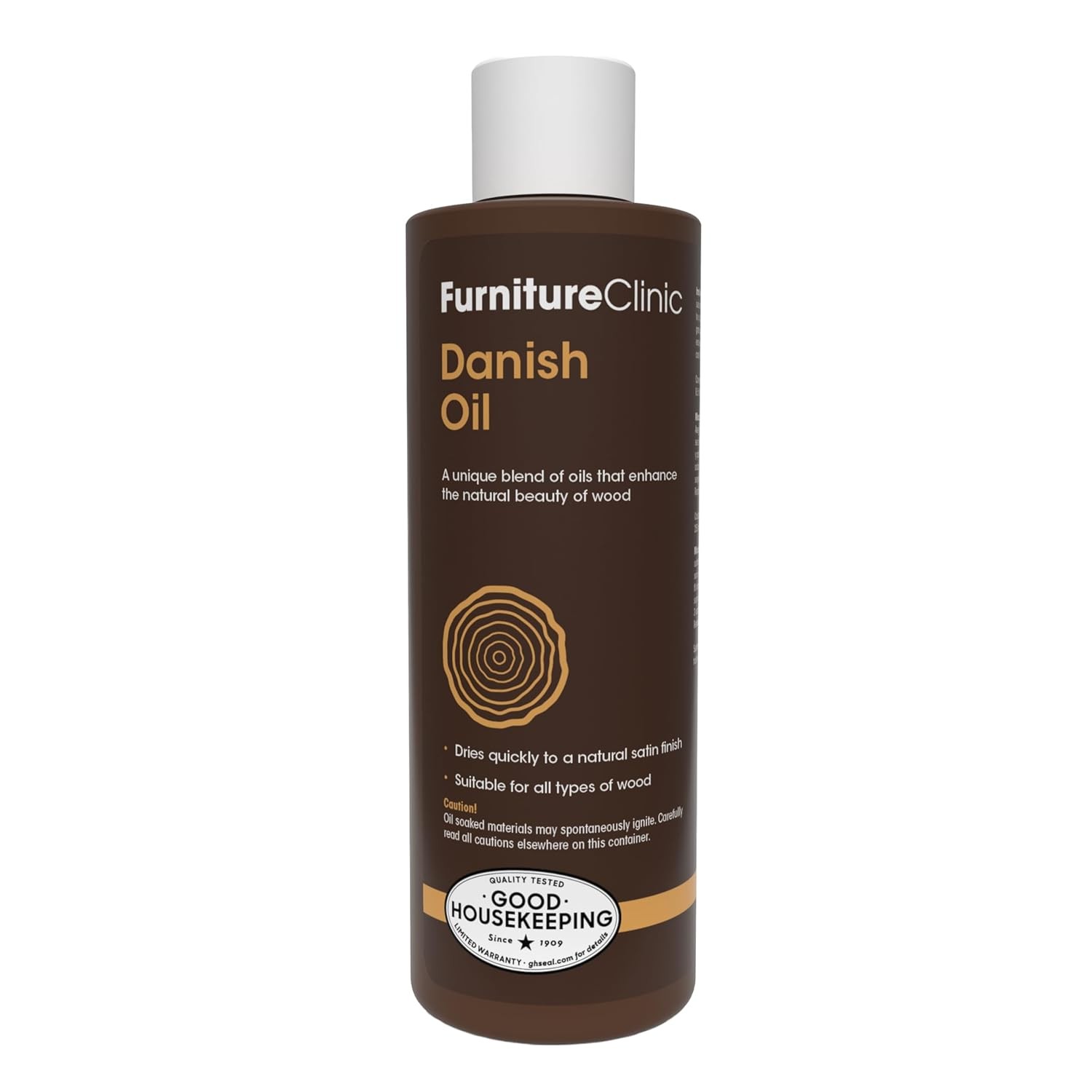 Furniture Clinic Danish Oil 500ml Wood Care Interior Exterior Restoration