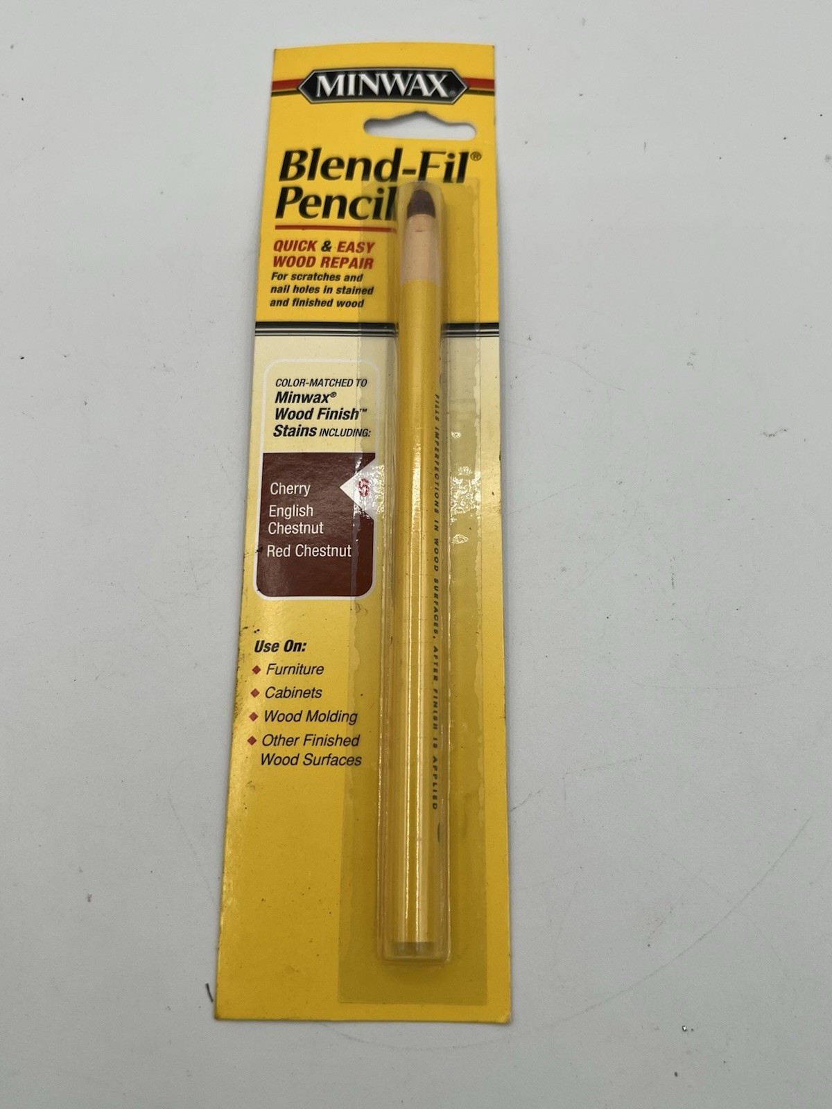 Minwax Blend-Fil Pencil #6 CHERRY ~ Quick & Easy Touch-Up Wood Repair Chestnut