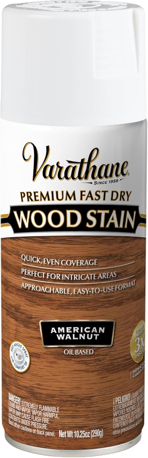 Varathane Premium Fast Dry Wood Stain Spray | 1 Hour Dry Time | 1 Coat Color