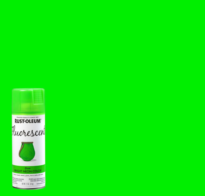 Rust-Oleum 342417 Specialty Fluorescent Spray Paint, 11 oz, Green