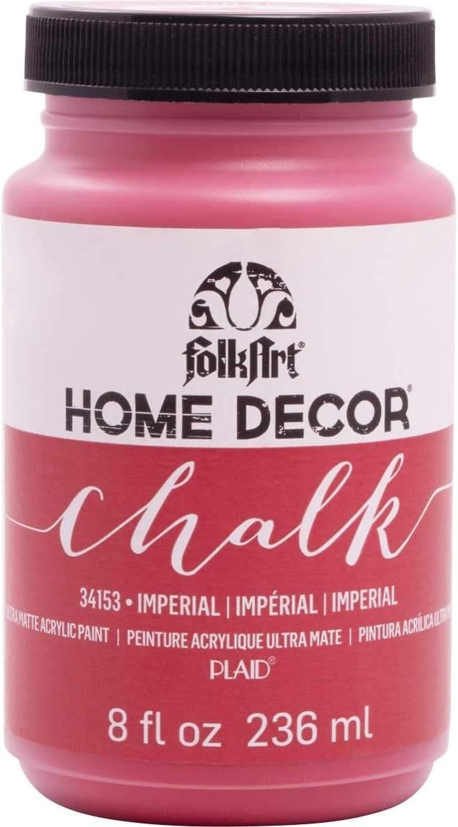 Versatile 8oz Water Based Chalk Paint in Imperial – Matte Finish for Crafts