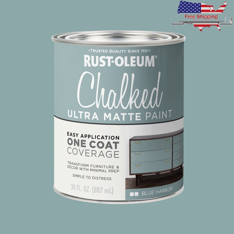 Ultra Matte Chalked Paint Quart Multi-Surface Low Odor Distress Finish New