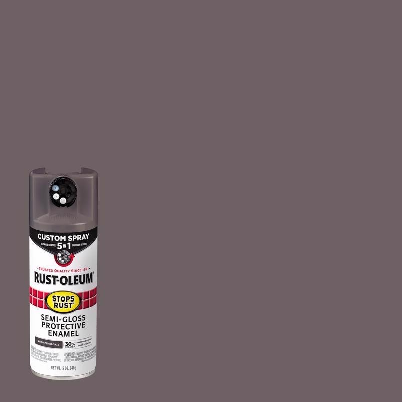 Rust-Oleum Stops Rust Custom Spray 5-in-1 Semi-Gloss ANODIZED BRONZE Spray Paint