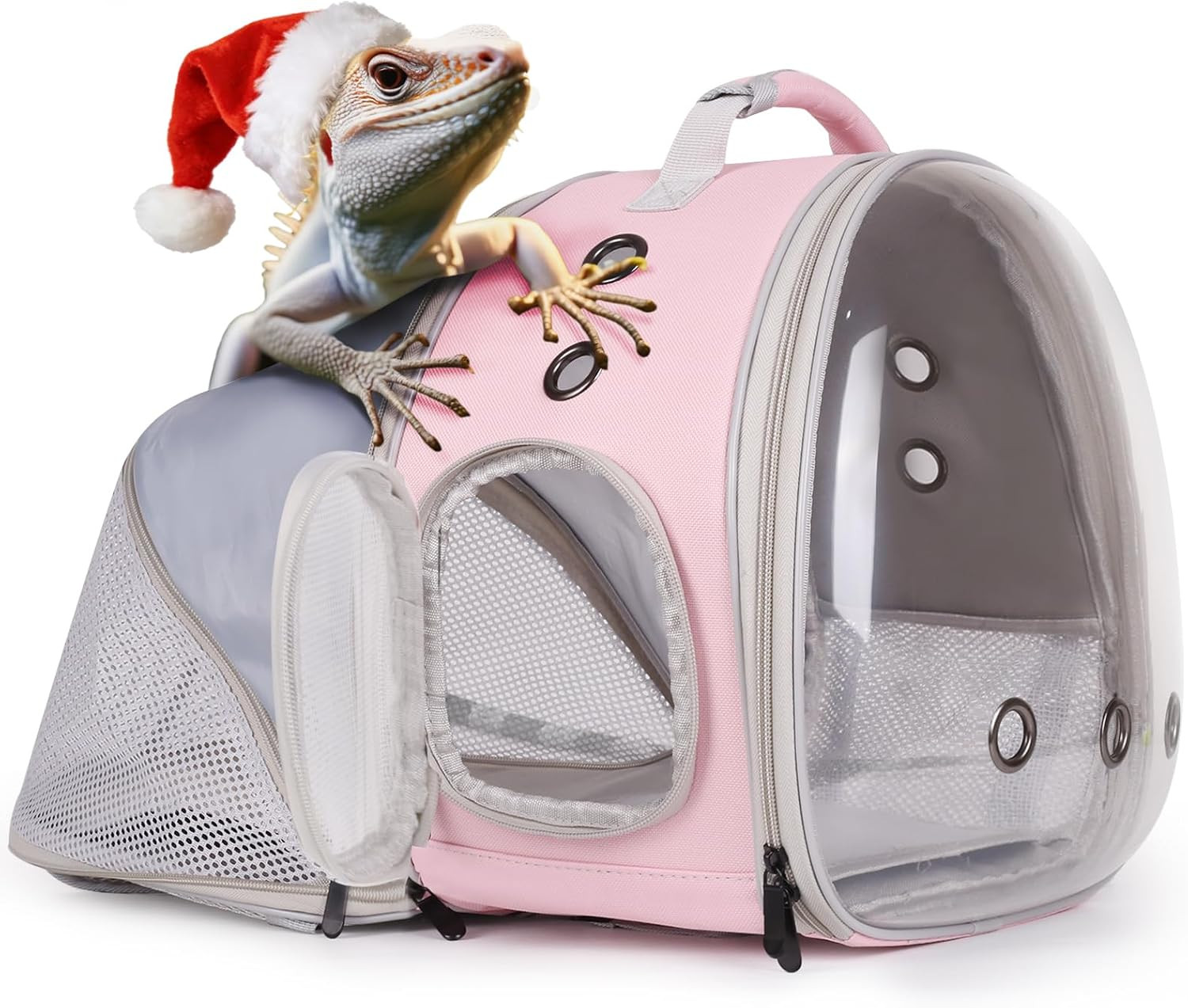 Expandable Small Animal Backpack Carrier with Clear Bubble Window Large Space Tr