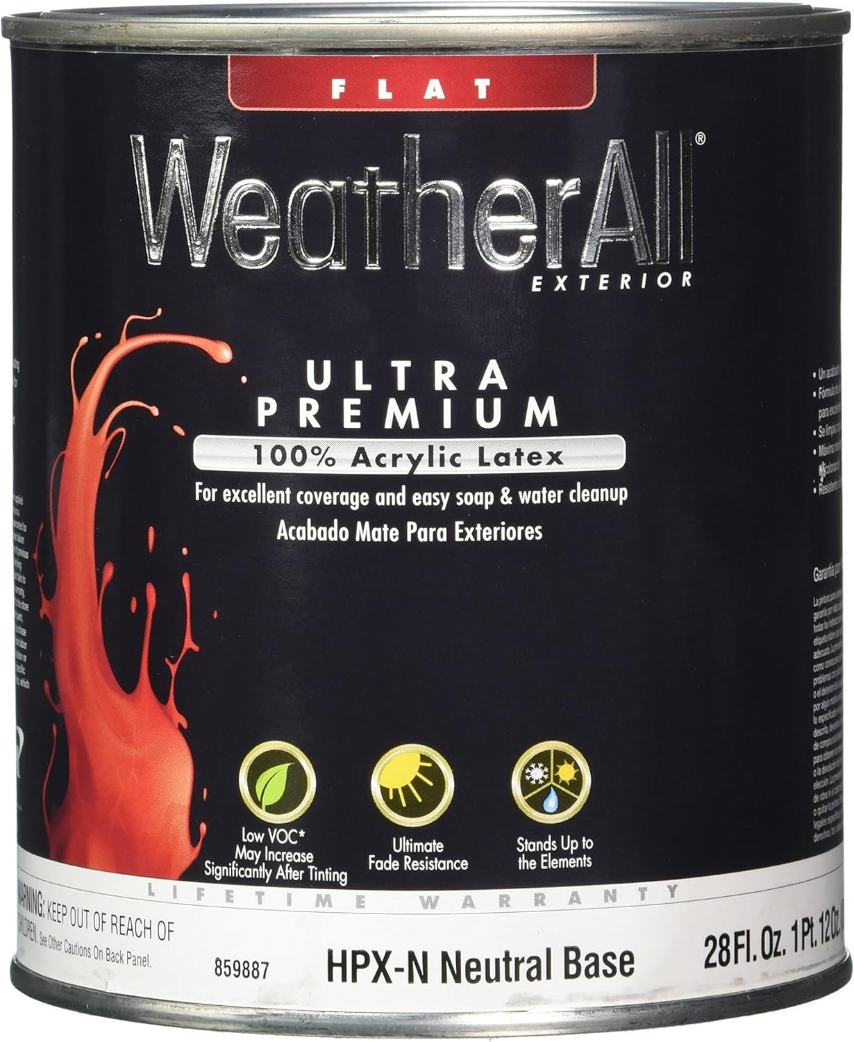 Easy Care Ultra Premium HPX-N Neutral Base 1 QT Flat Exterior