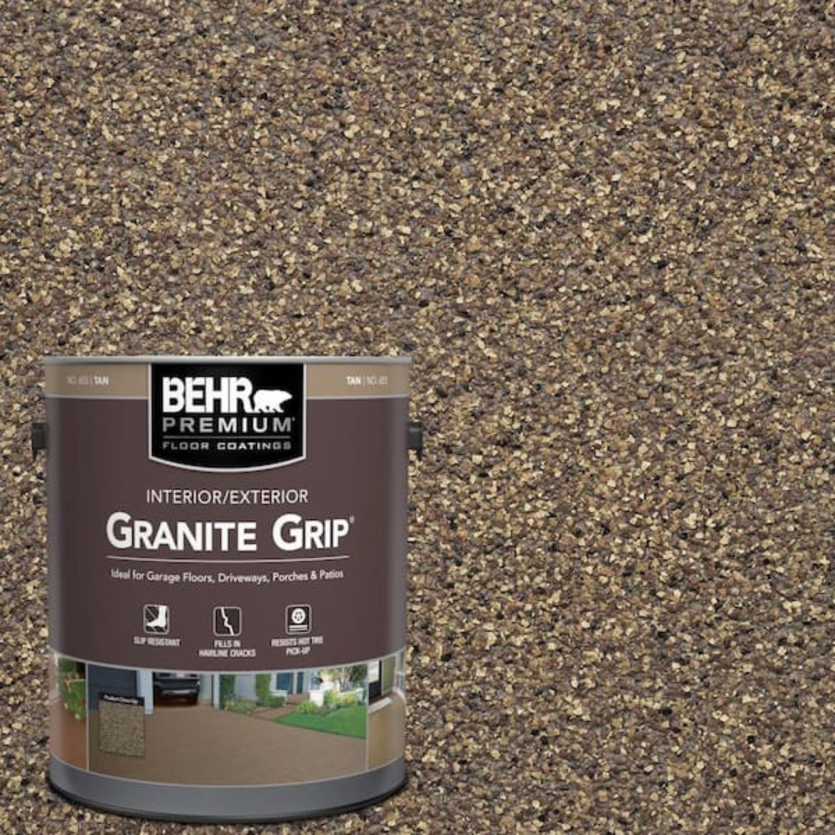 Concrete Floor Coating Granite Grip Garage Driveway Patio Decorative Interior