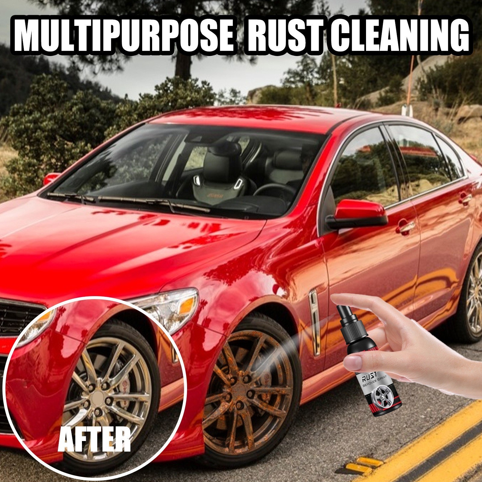 Multi-purpose Car Rust Removal Spray Rust Remover Rust Inhibitor Derusting Spray