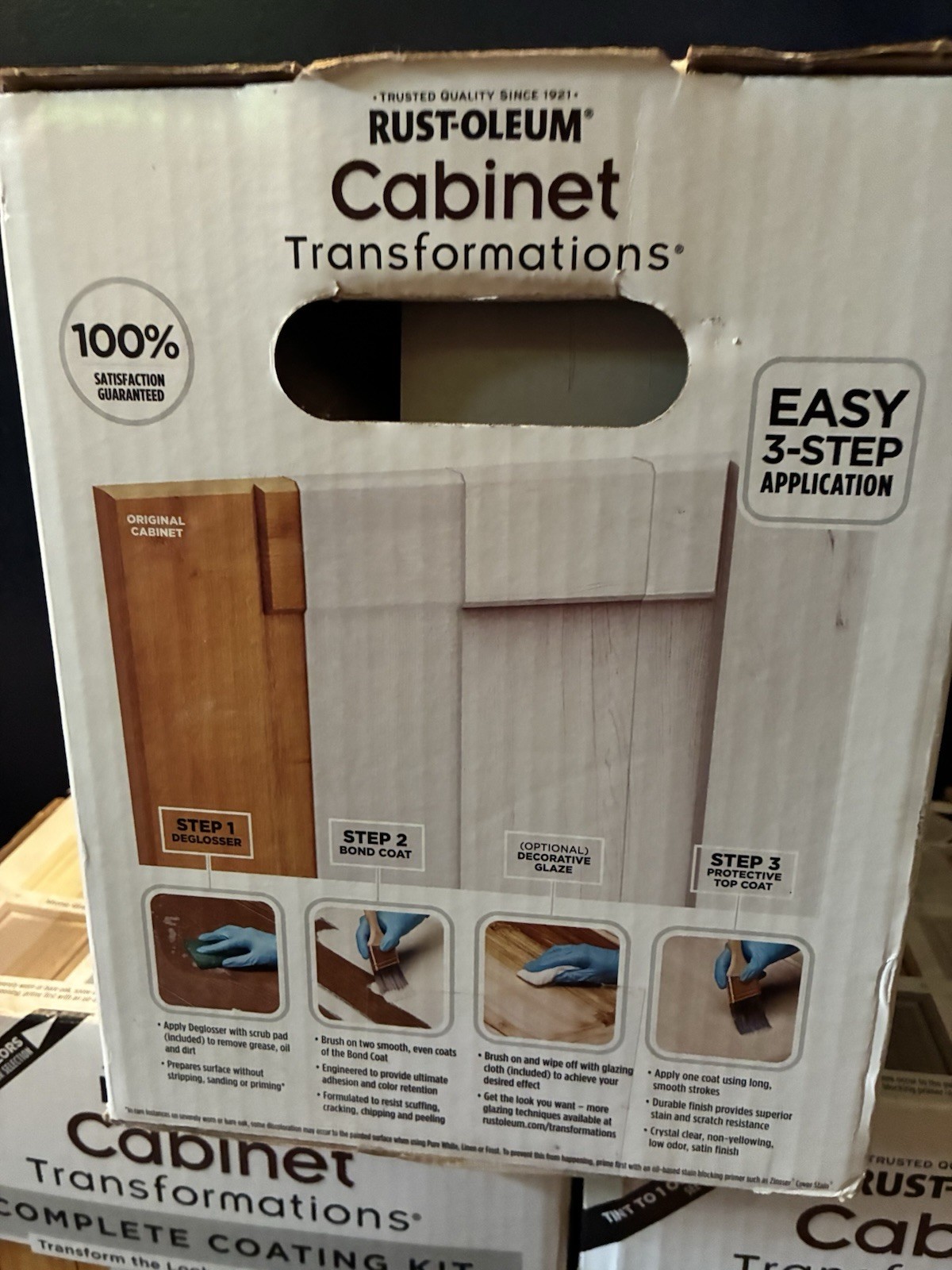 Rust-Oleum Cabinet Transformations Kit Light Tint Base 100 Sq Ft NEW