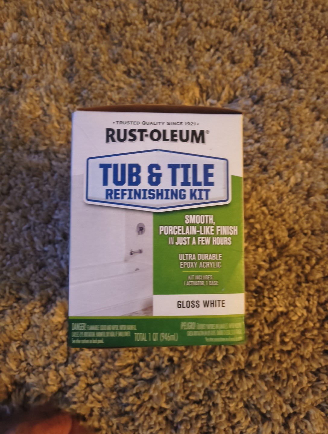 Rust-Oleum Tub and Tile Refinishing Kit – Gloss White NEW
