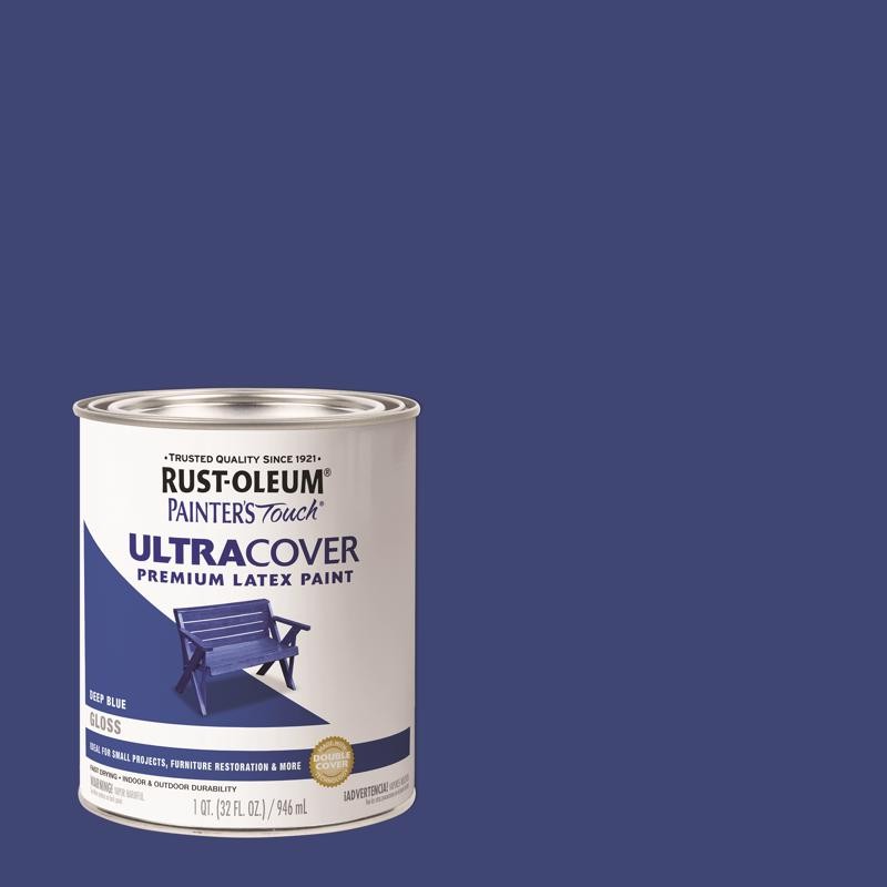 Rust-Oleum Painters Touch Gloss Deep Blue Water-Based Ultra Cover Pack 2