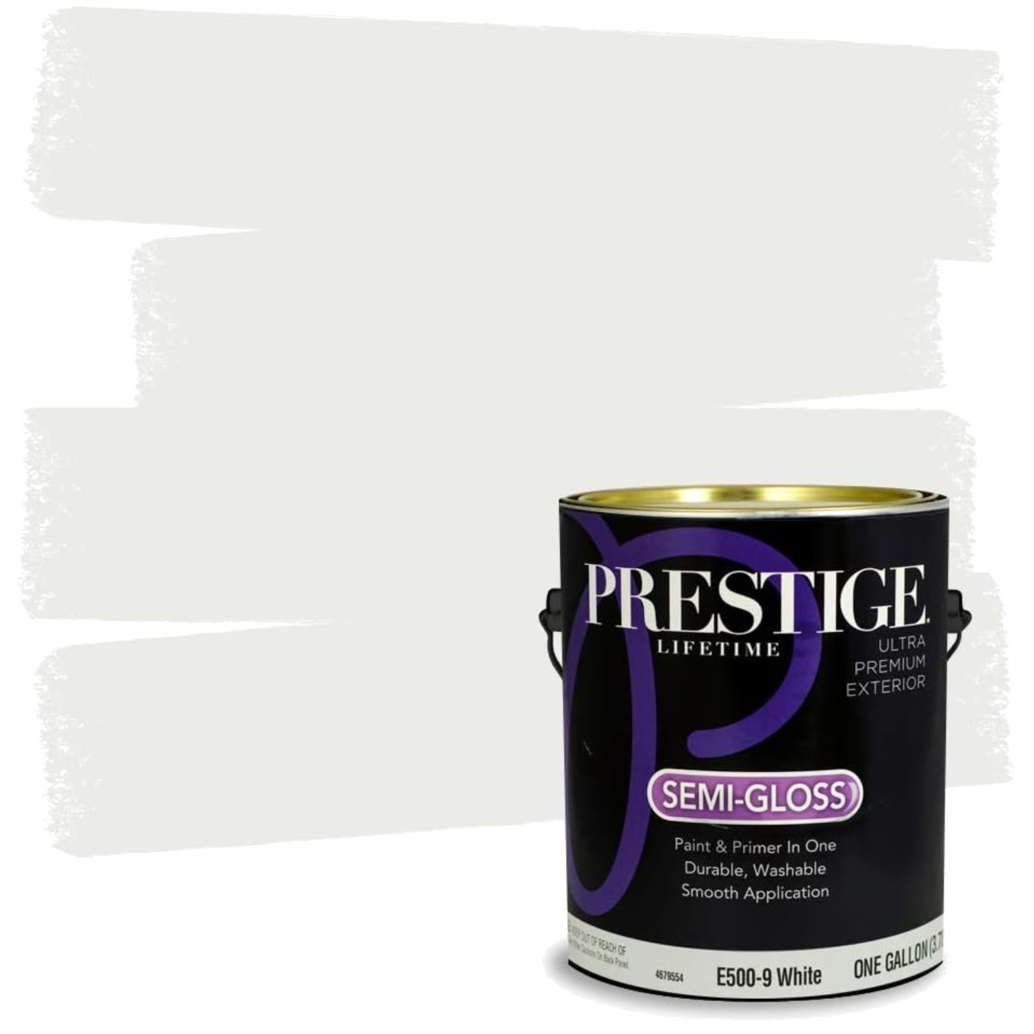 Acrylic Semi-Gloss White Paint & Primer, 1-Gallon