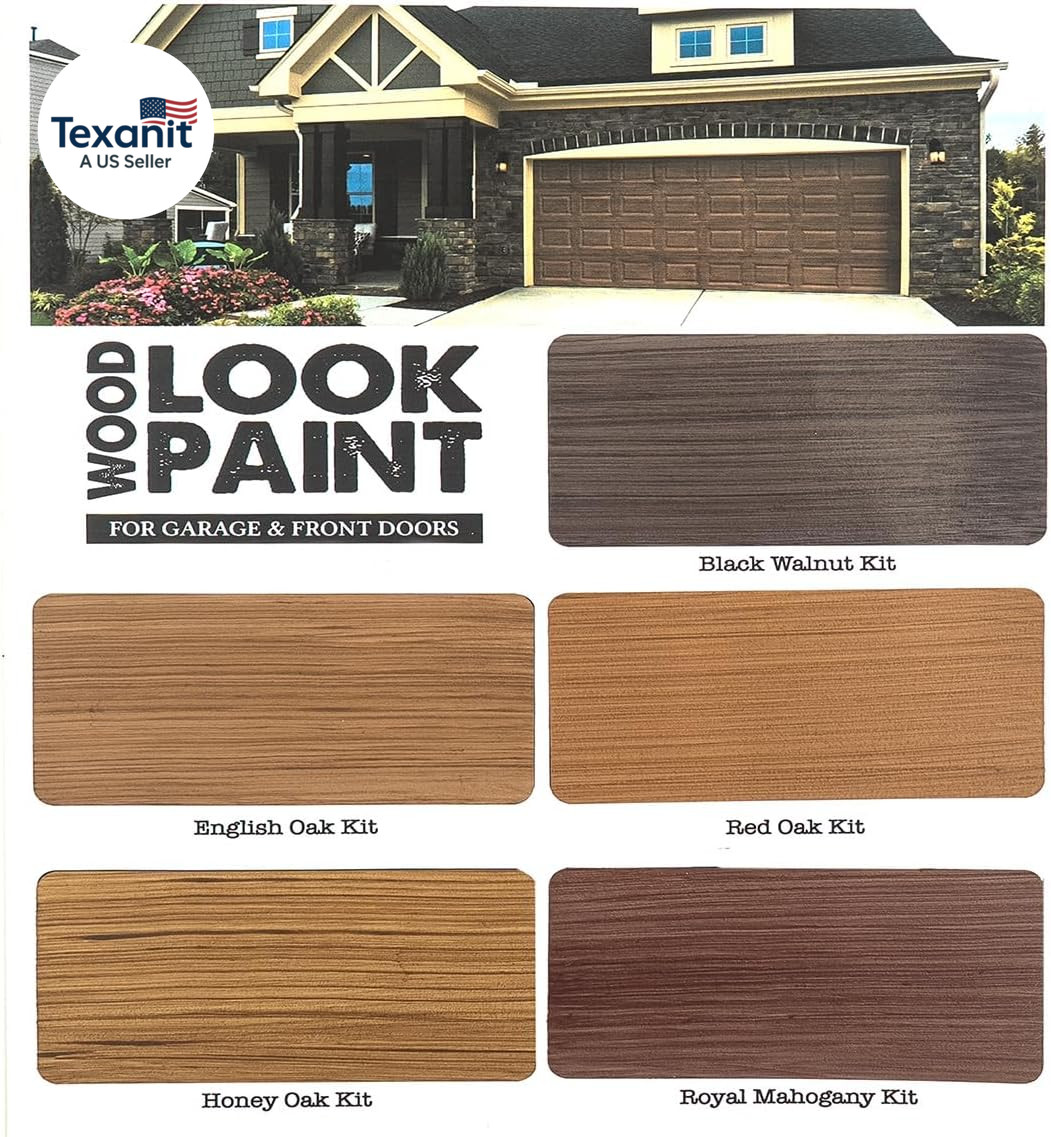 Wood Look Paint Kit for Garage Doors (English Oak)