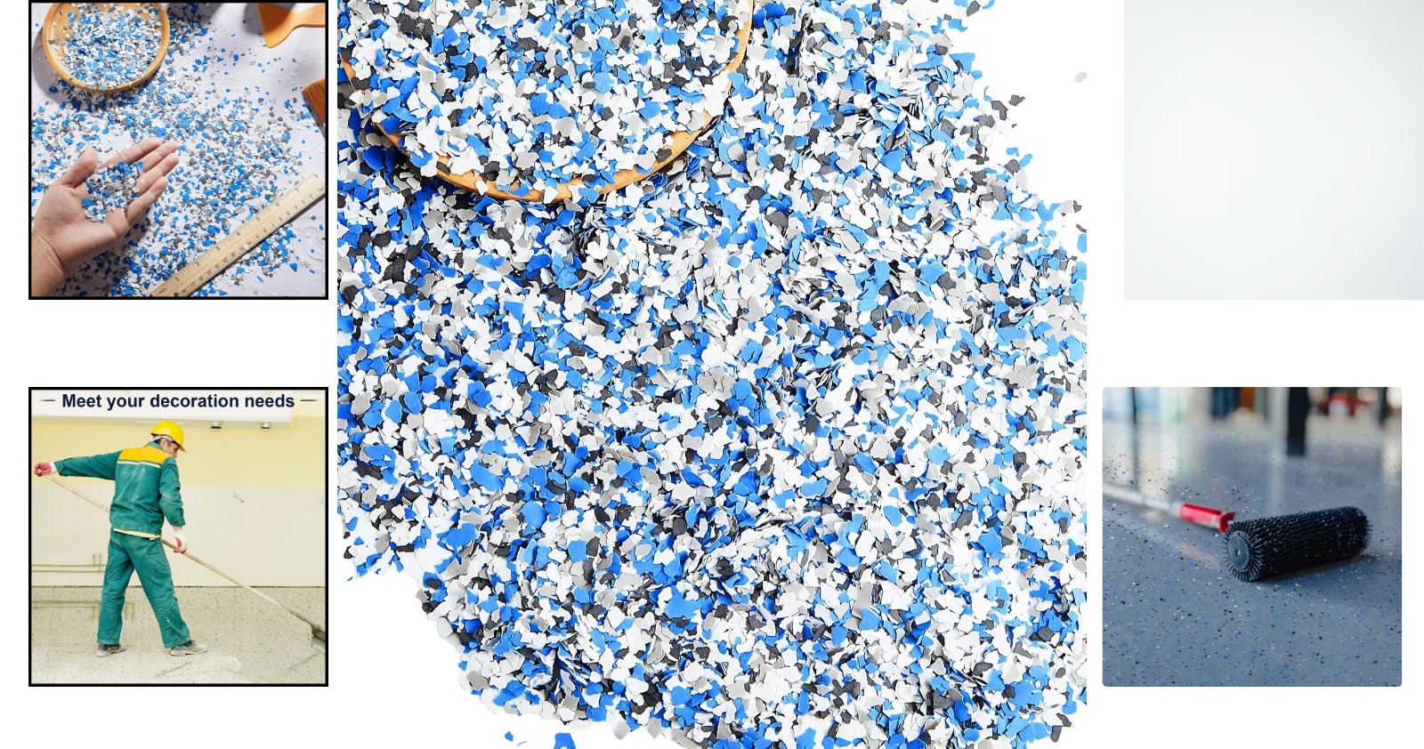 Epoxy Flakes 700 G – Versatile Decorative Chips for Garage and Wall Projects