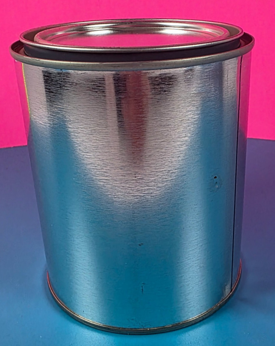 Empty Paint Can Pint Round w/Lid Paints Coatings