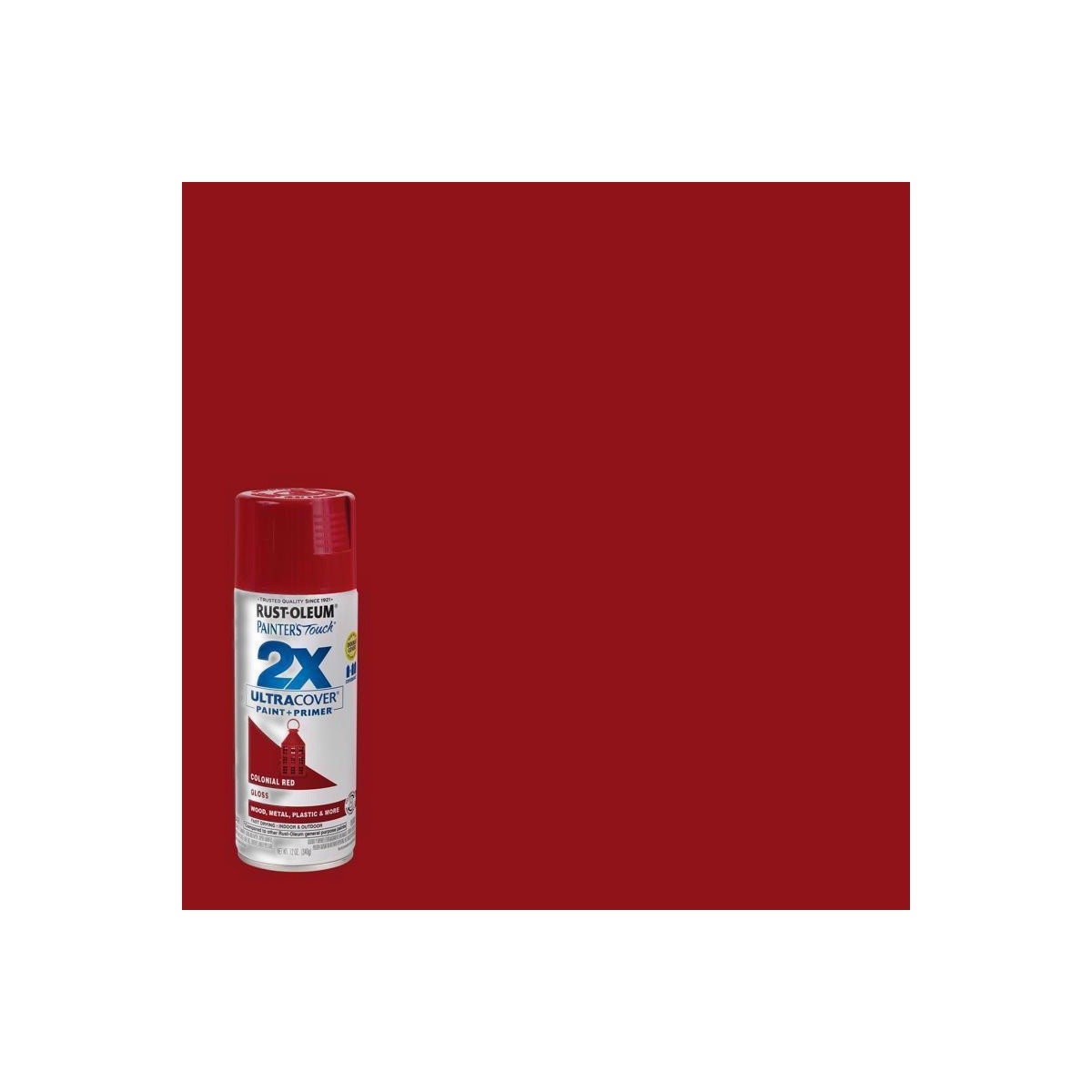 Rust-Oleum Painters Touch 2X Ultra Cover Colonial Red Spray Paint 12 oz /6PK