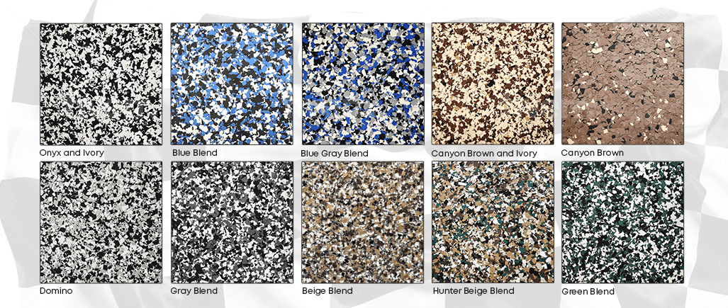 “GOOD” Full Epoxy Floor Coating Kit 500 sq. ft. 9.7 mil with 1/4″ flake