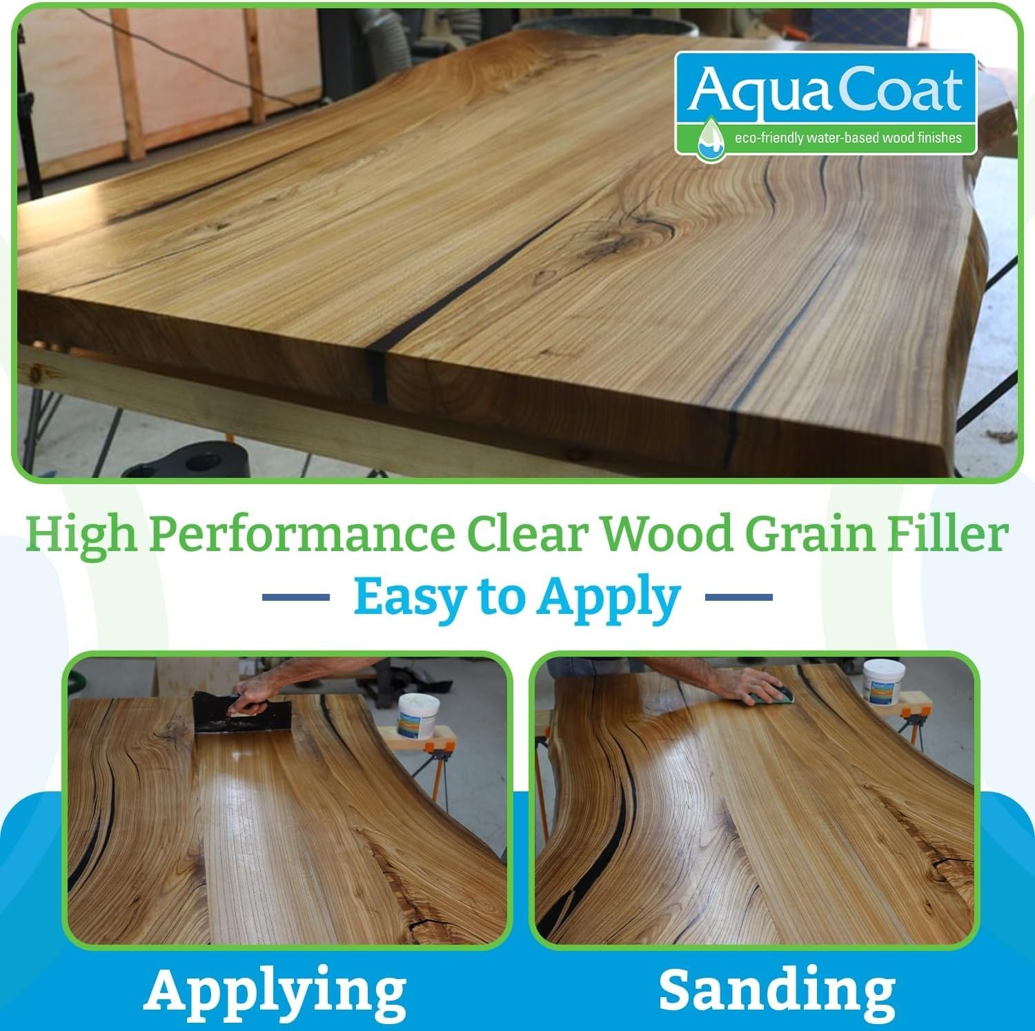 Aqua Coat New and Improved High Performance Eco-Friendly Water-Based Clear Wood