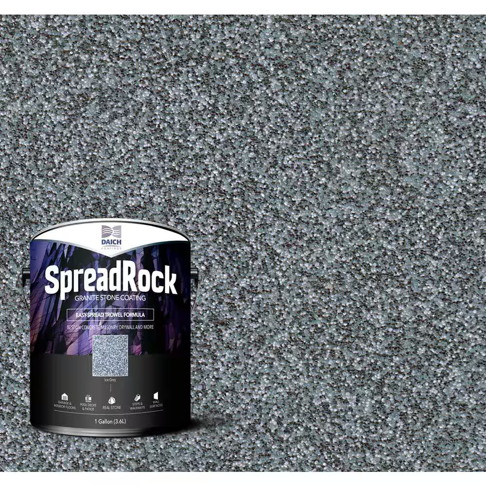 Granite Stone Coating 1 Gal. Ice Grey Satin Interior/Exterior Concrete Resurface