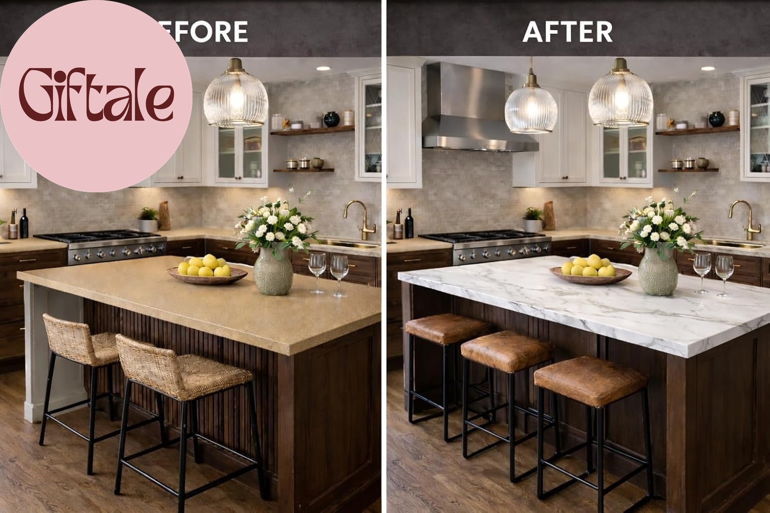 Marble Easy Epoxy Countertop Paint Kit (Carrara White)