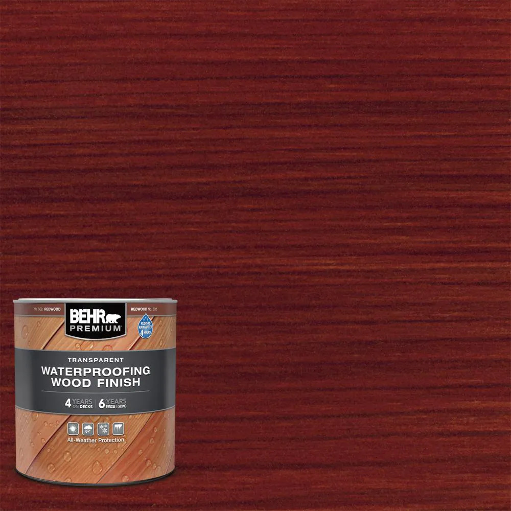 1 Qt. #T-330 Redwood Transparent Waterproofing Exterior Wood Finish