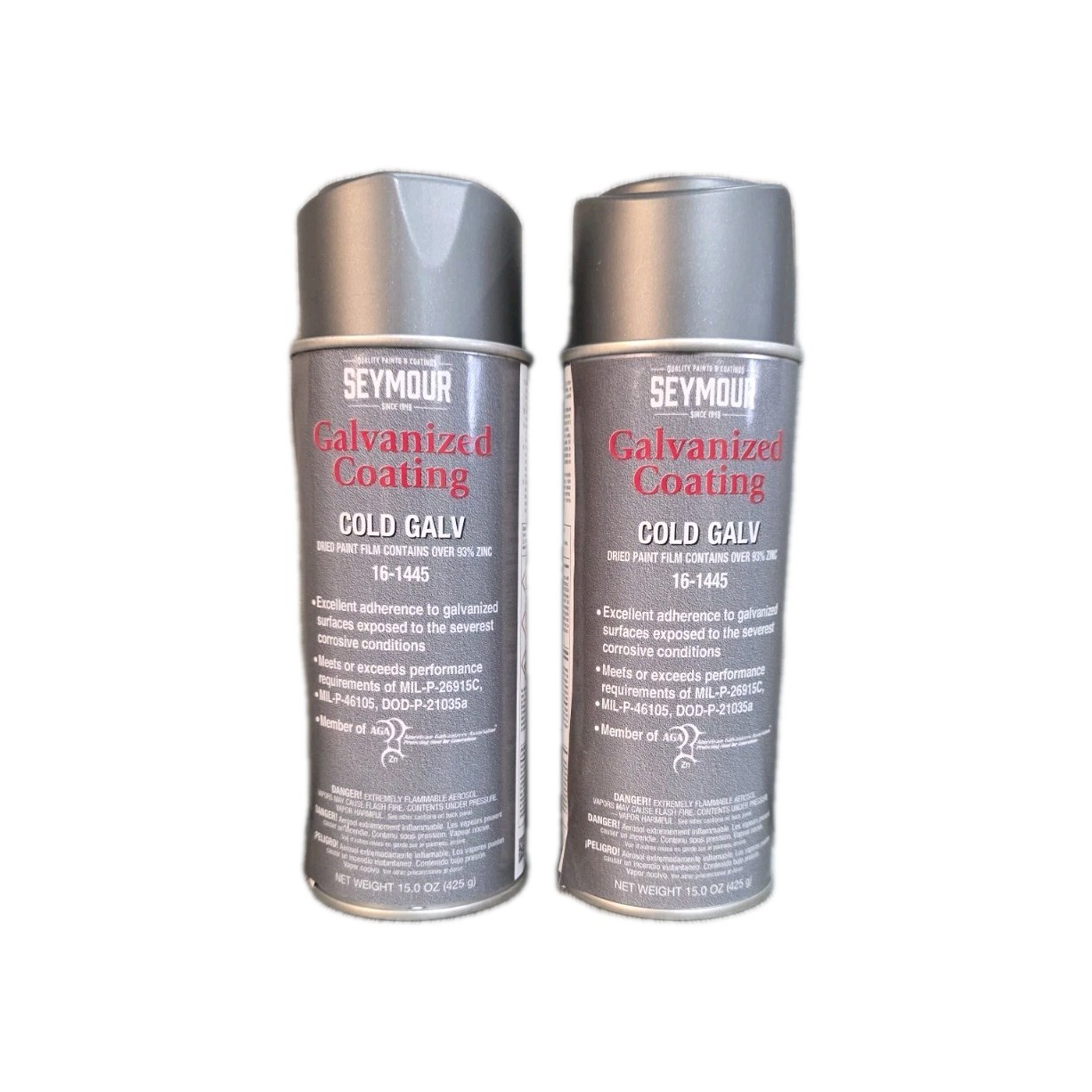 *2 Pack* Seymour 16-1445 Cold Galvanized Coating 15oz