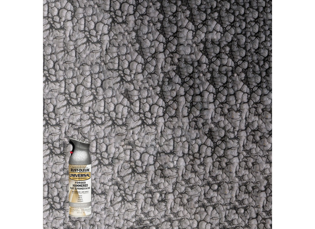 UNIVERSAL Spray Paint, Satin, Antique Pewter, 12 oz, Aerosol Can