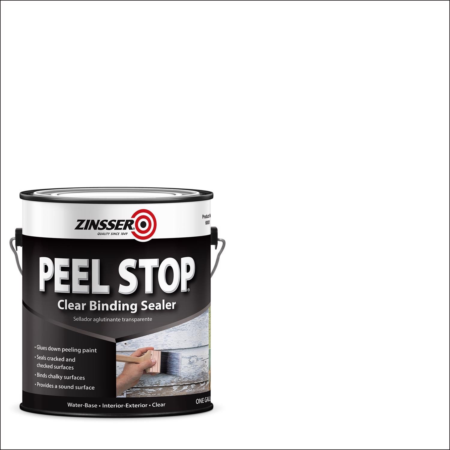 Zinsser Peel Stop Clear Bonding Primer 1 Gal – Water-Based Sealer – Pack of 2