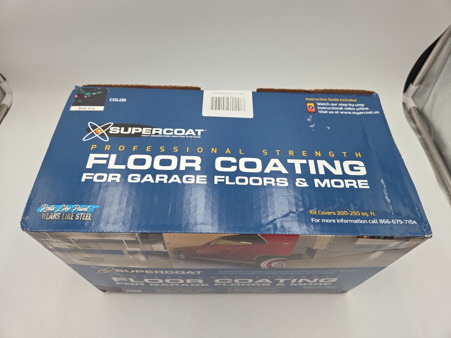 Supercoat Professional Strength Floor Coating (Slate Gray) For Garage Floors