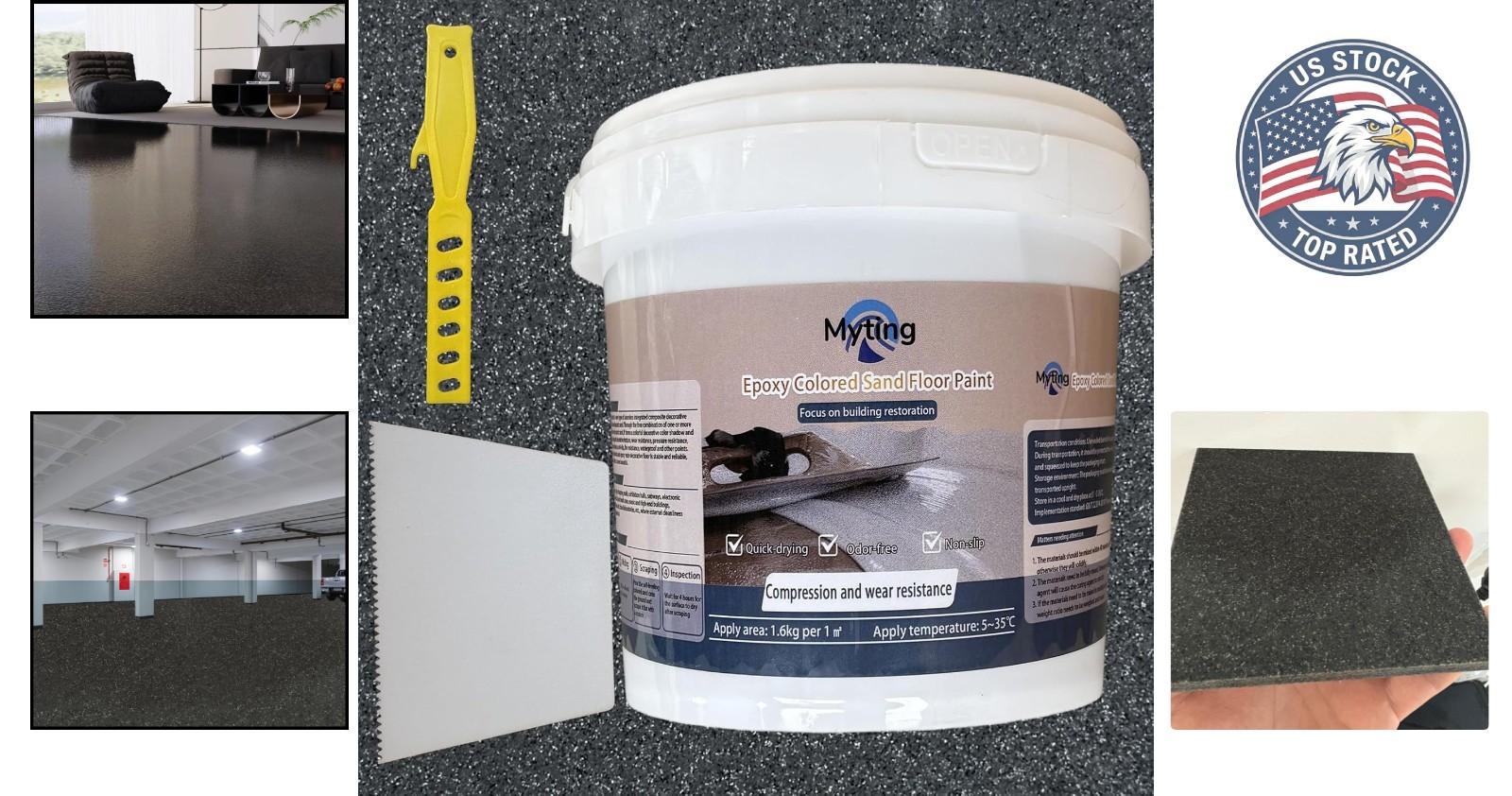 Transformative Black Epoxy Floor Paint – Non-Slip, Stain & Chemical Resistant