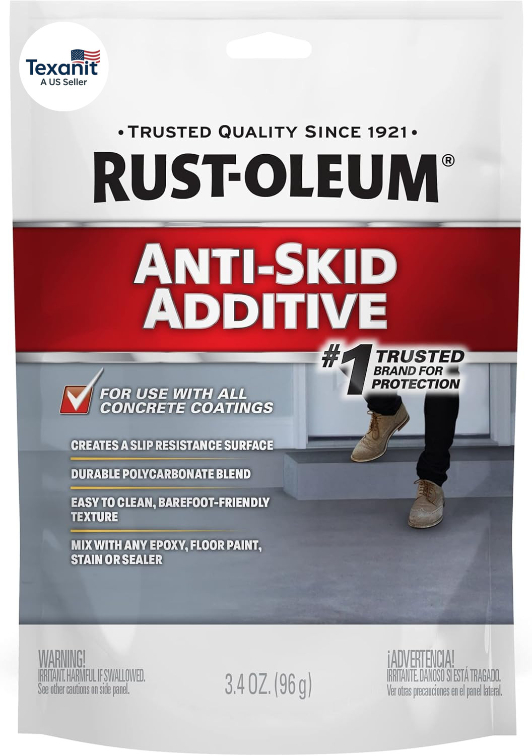 Anti-Skid Additive | Aluminum Oxide Formula | Adds Slip Resistance | Sand-Like P