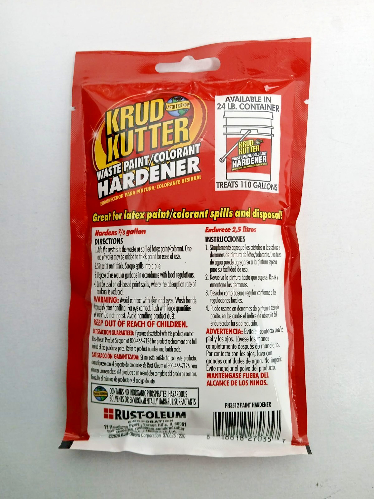 7 Pack – Krud Kutter Waste Paint Hardener 3.5 oz Great for Latex Spills