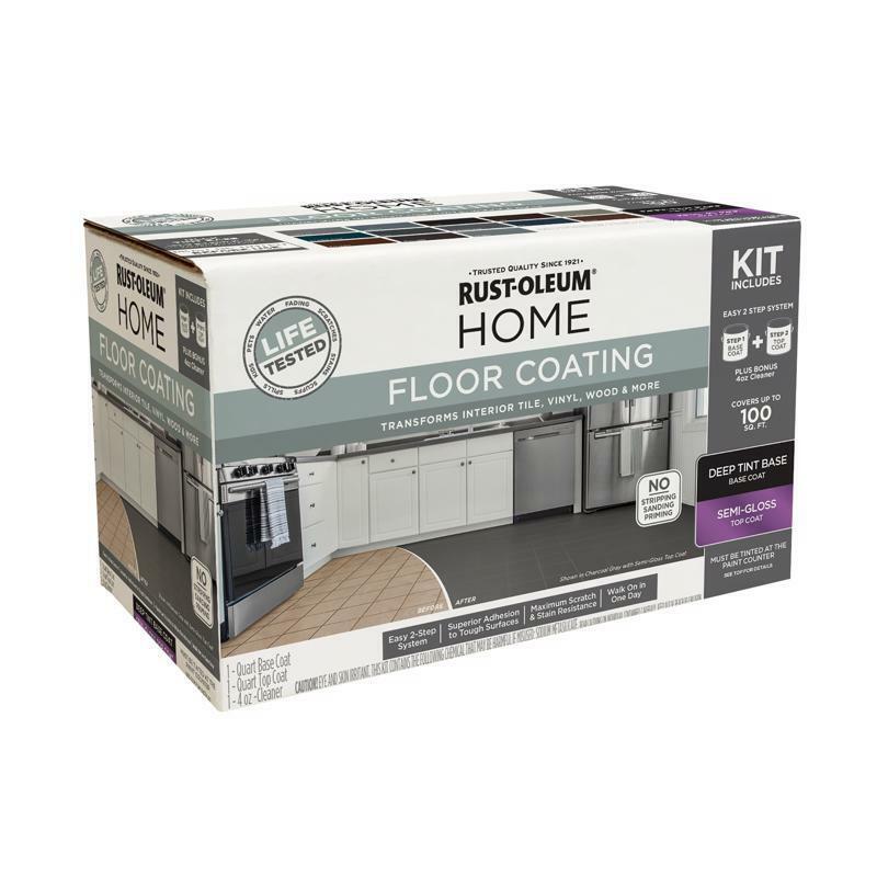 Rust-Oleum HOME Semi-Gloss Deep Tint Base Floor Coating Kit