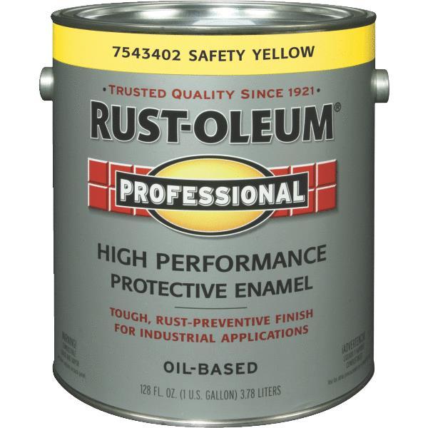 (1)-Gal Safety Yellow RustOleum Professional Industrial Enamel Paint 7543-402