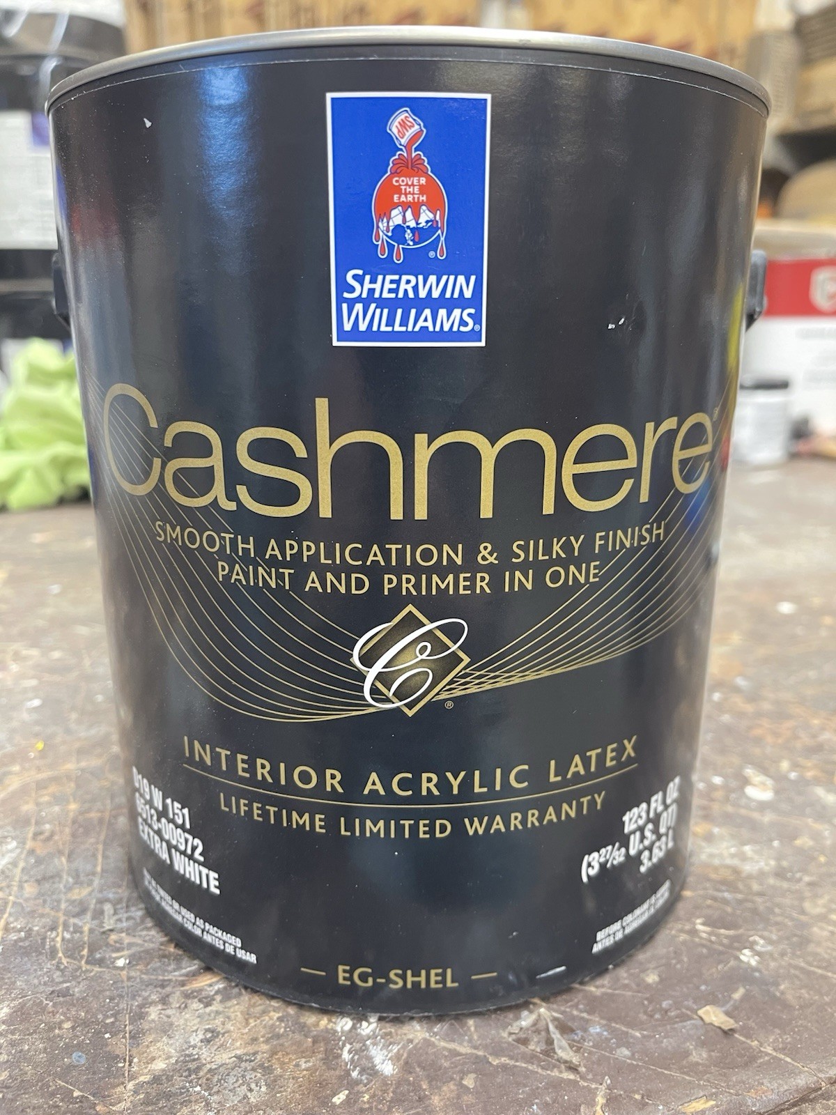 1 Gal. Sherwin Williams Cashmere Interior Eg-Shell Custom Muted White